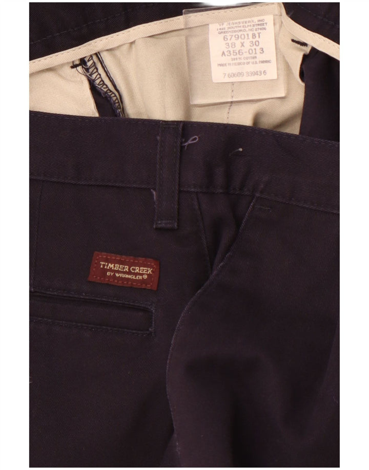 WRANGLER Muške chino hlače s klinovima Timber Creek W38 L30 tamnoplavi pamuk