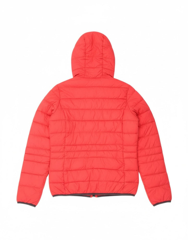 Brugi ženska podstavljena jakna s kapuljačom UK 14 srednje crvene boje od poliamida