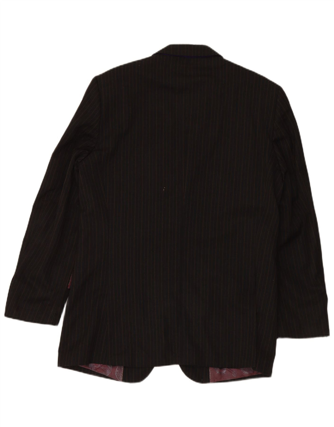 TED BAKER Mens 2 Button Blazer Jacket UK 40 Large Black Pinstripe Wool