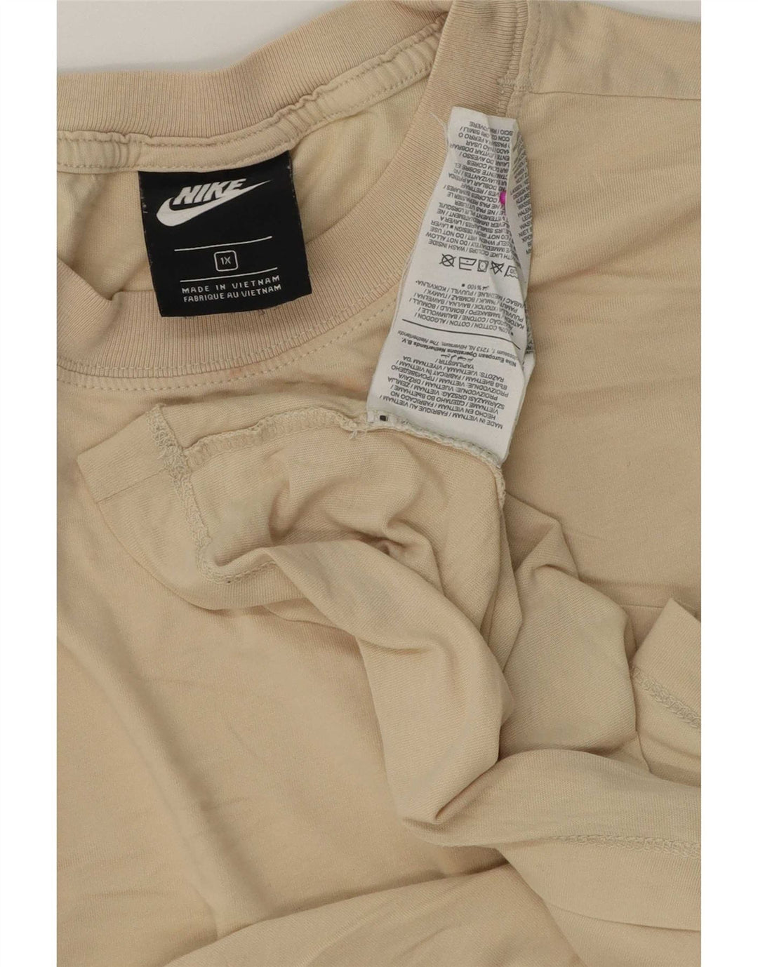 Nike muška majica kratkih rukava XL bež pamuk