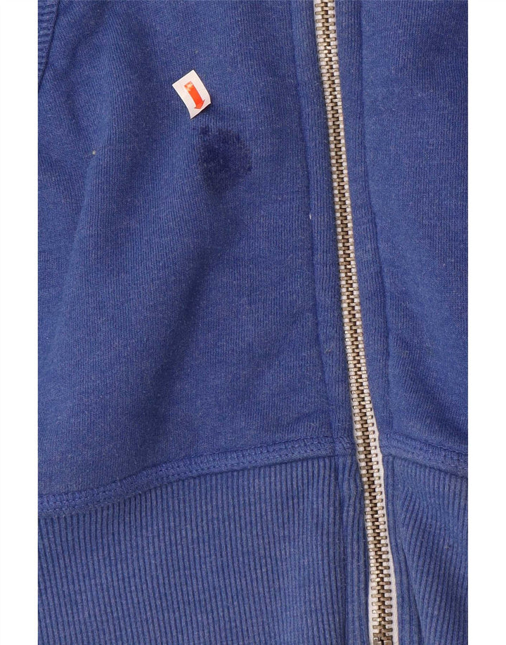 Superdry muški pulover s kapuljačom na patentni zatvarač Mali plavi pamuk