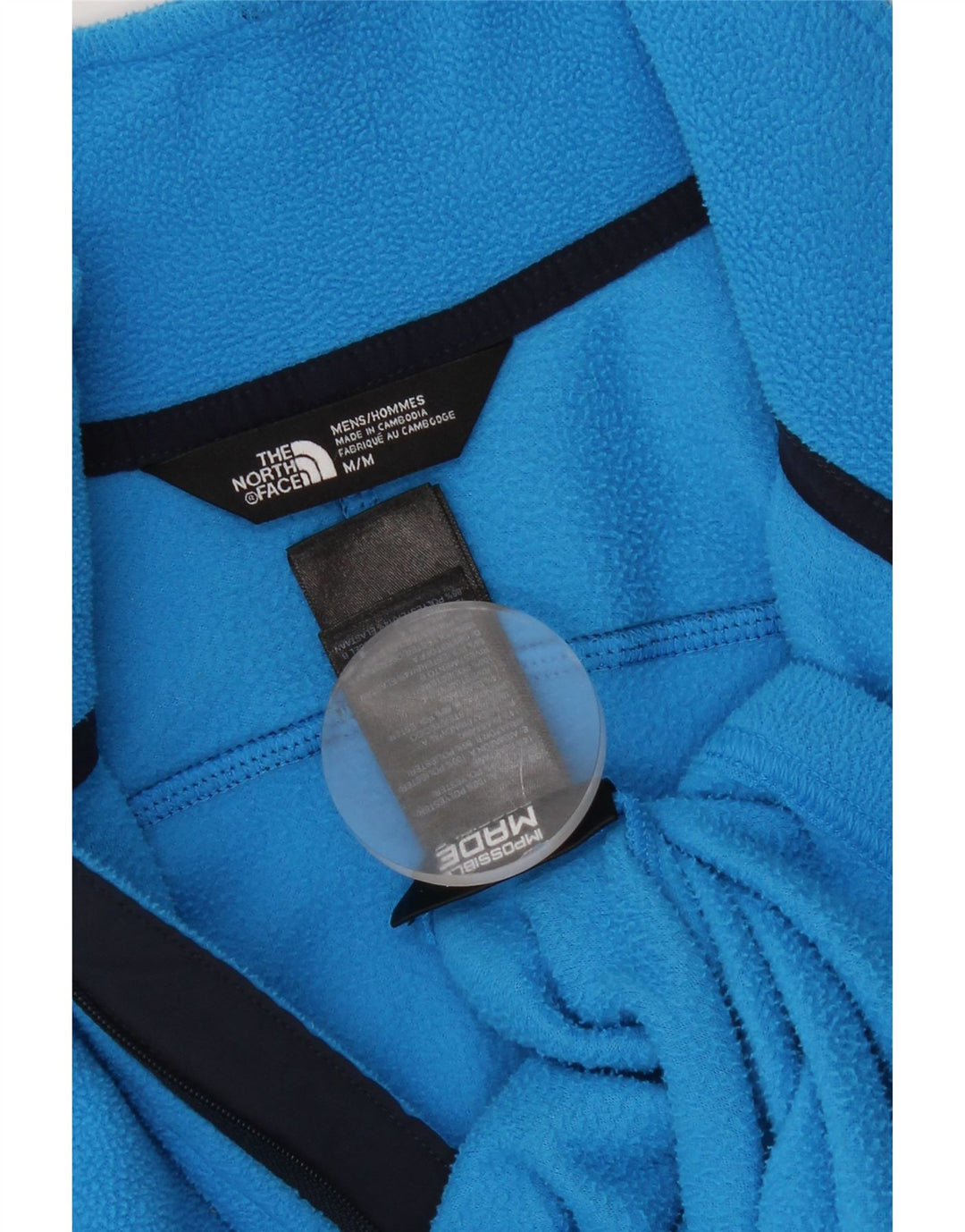 THE NORTH FACE Muški džemper od flisa s patentnim izrezom srednje plave boje