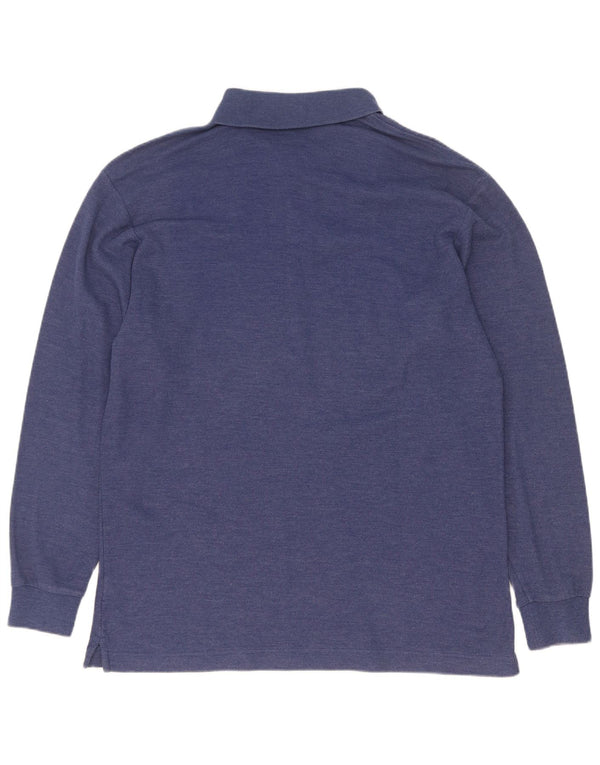 Fila muška polo majica dugih rukava IT 50 srednje plavi pamuk