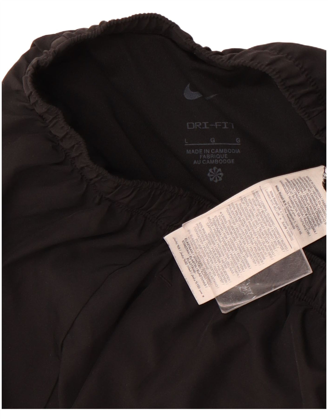 Nike muške sportske kratke hlače velike crne boje od poliestera