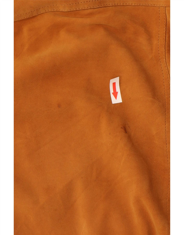 Luca D'altieri muška bomber jakna od brušene kože IT 50 velika bež kožna