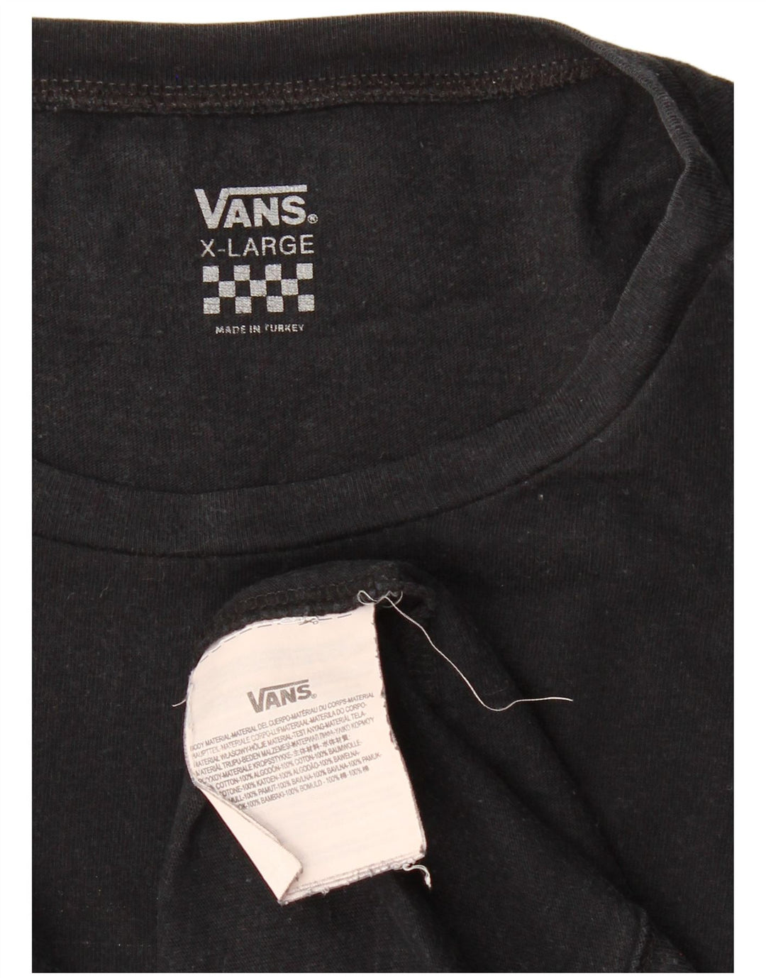 VANS ženska majica kratkih rukava UK 18 XL crni pamuk