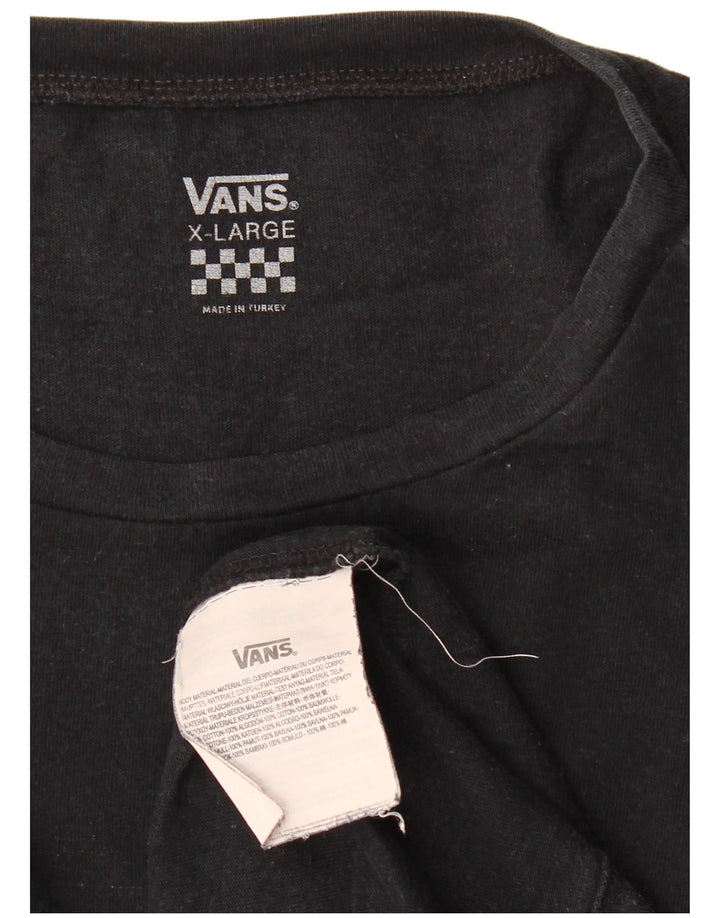 VANS ženska majica kratkih rukava UK 18 XL crni pamuk