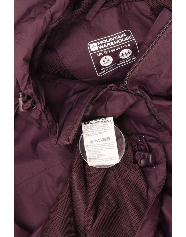 Mountain Warehouse ženska kišna jakna s kapuljačom UK 12 srednje ljubičasta poliamida