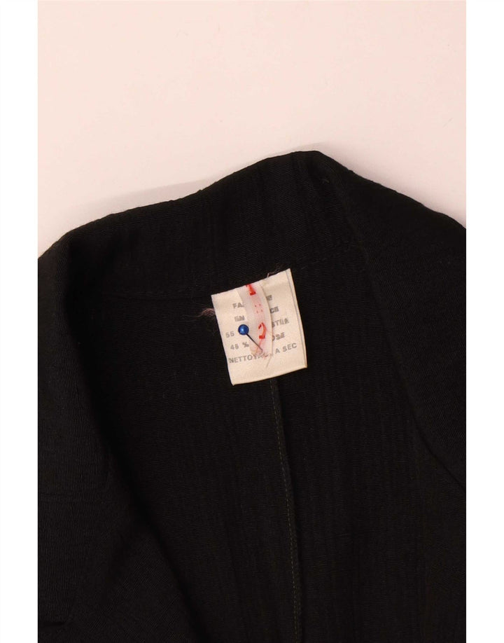 Vintage ženska jakna s dvostrukim kopčanjem UK 16 velika crna