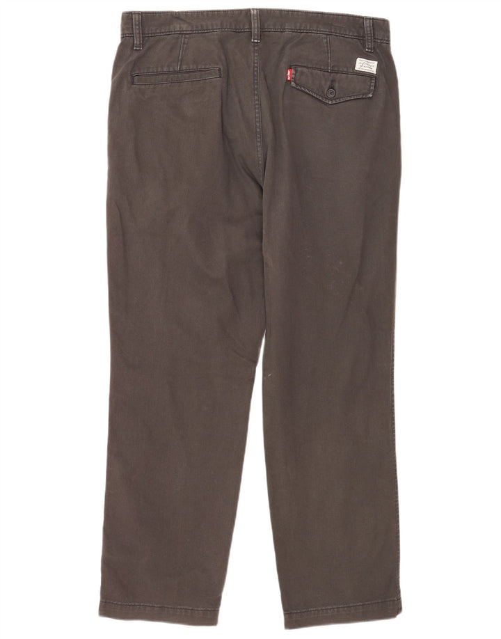 Levi's autentične muške chino hlače W34 L30 sivi pamuk