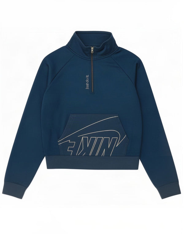 Nike ženska majica s velikim grafičkim izrezom UK 6 XS tamnoplava