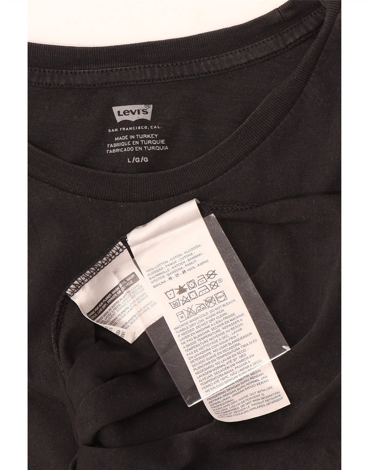 Levi's muška majica kratkih rukava velika crna cvjetna