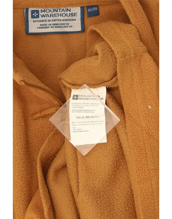 Mountain Warehouse muški džemper od flisa s patentnim izrezom 3XL žuti poliester