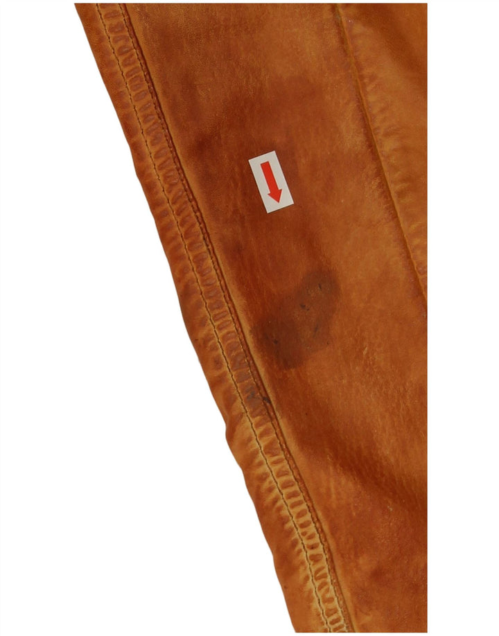 Gipsy ženska kožna biciklistička jakna UK 14 srednje smeđa koža