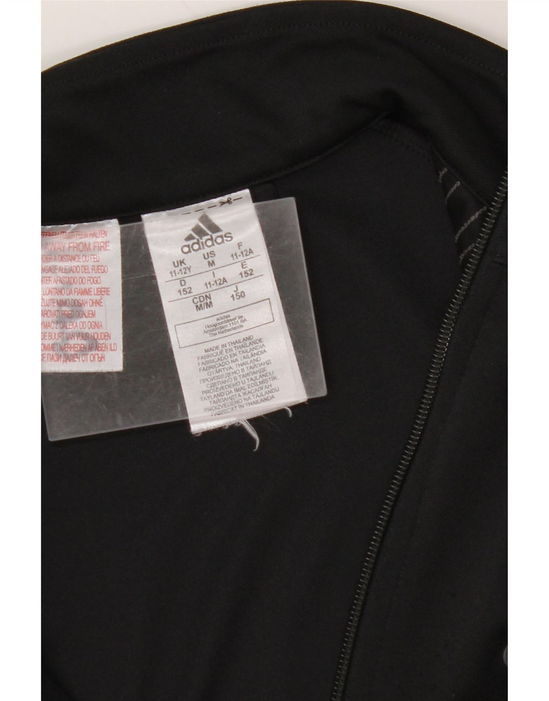 ADIDAS Boys Aeroready Trenirka Gornja jakna 11-12 godina crna poliester