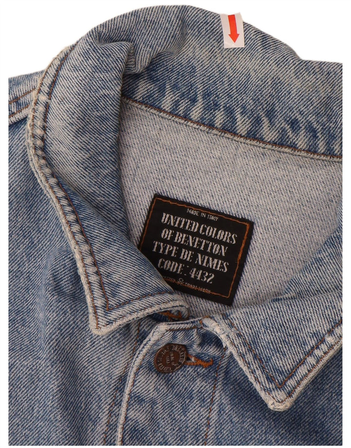 BENETTON muška traper jakna IT 52 XL plavi pamuk