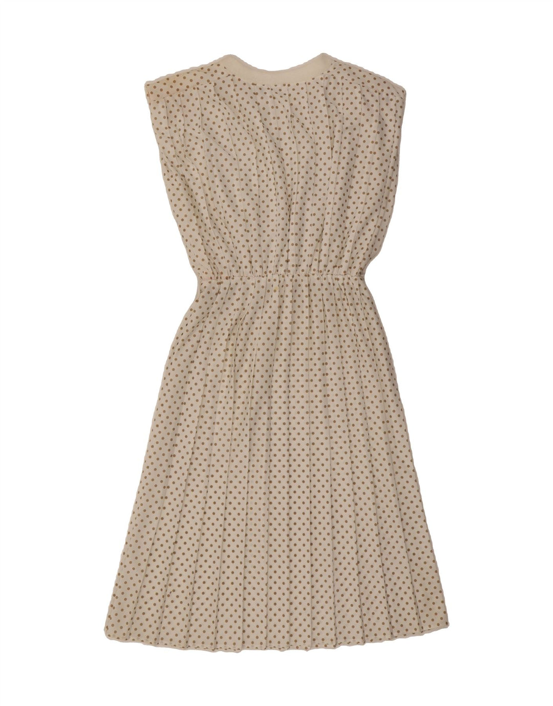C&A Womens Sleeveless A-Line Dress EU 40 Medium White Polka Dot Polyester Vintage C&A and Second-Hand C&A from Messina Hembry 
