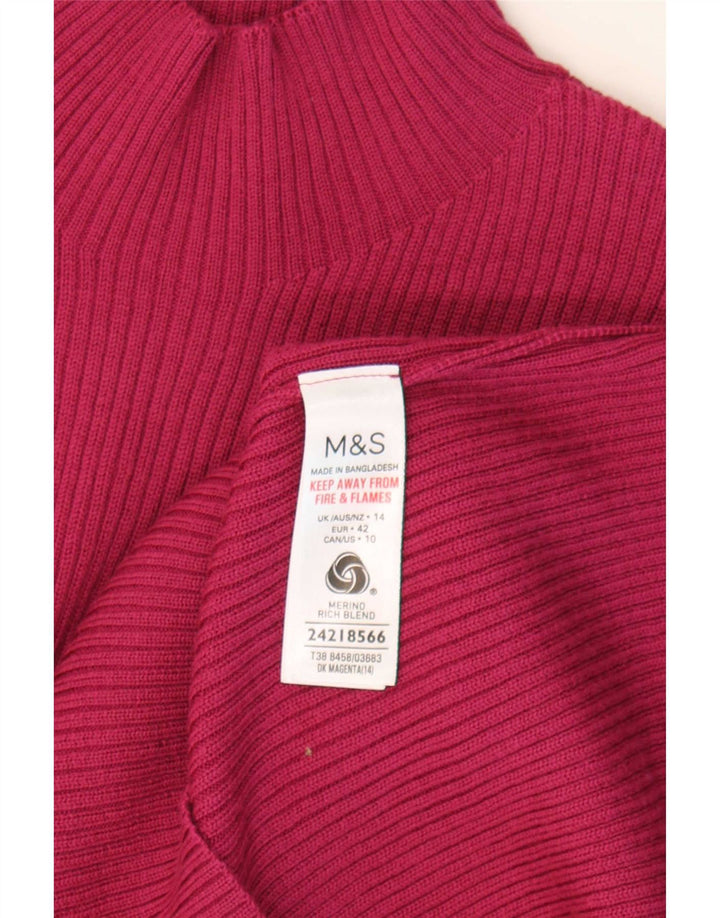 Marks & Spencer ženski džemper s kornjačičastim ovratnikom UK 14 velika ljubičasta