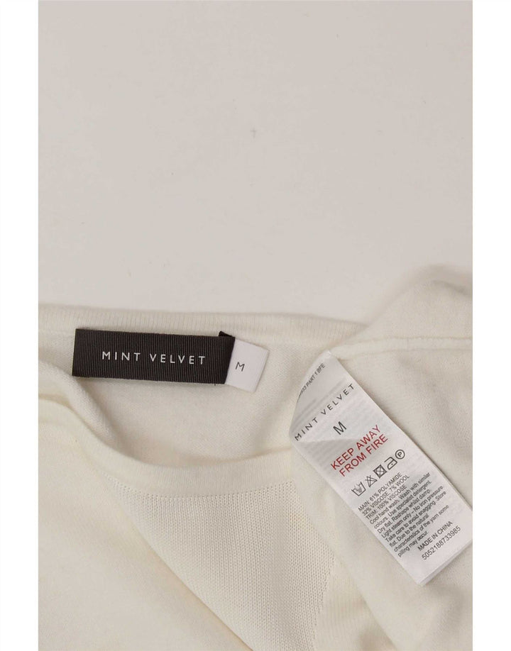 MINT VELVET Ženska široka bluza UK 12 Srednje bijeli poliamid