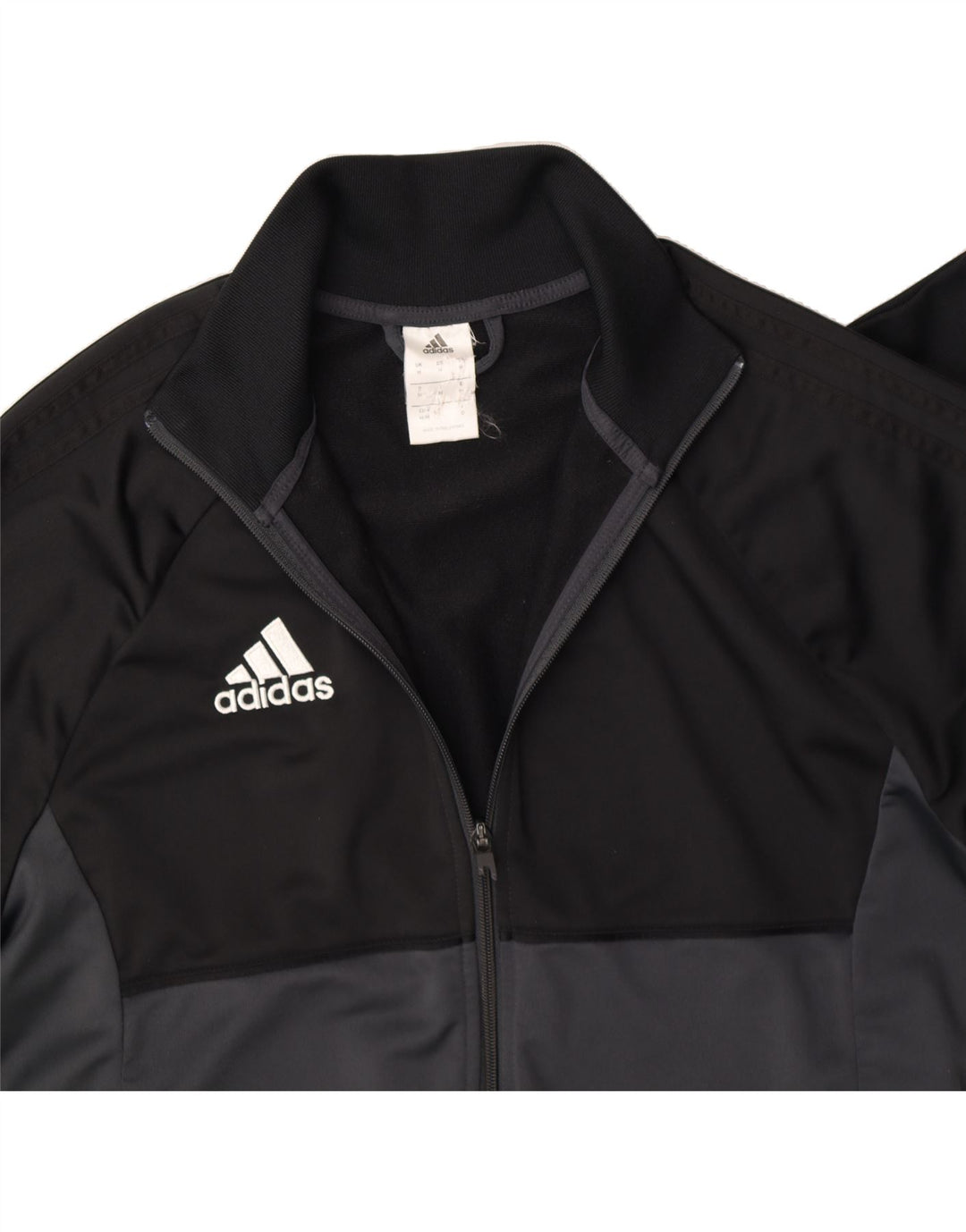 ADIDAS muška gornja jakna trenirke srednje crne boje od poliestera
