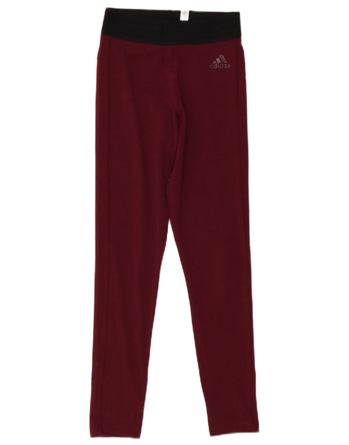 Adidas ženske tajice UK 4/6 XS bordo pamuk