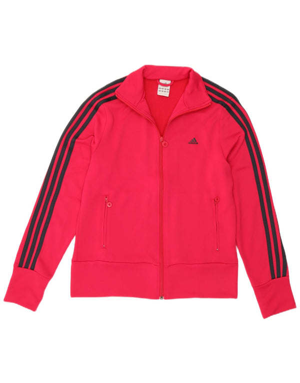 Adidas ženska gornja jakna trenirke UK 16 veliki ružičasti poliester