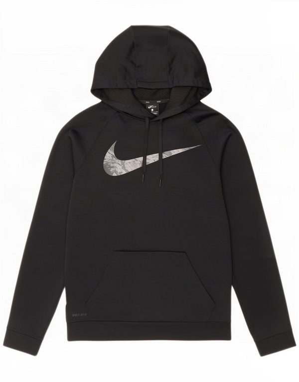 Nike Mens Dri Fit Graphic Hoodie Džemper Mali crni poliester