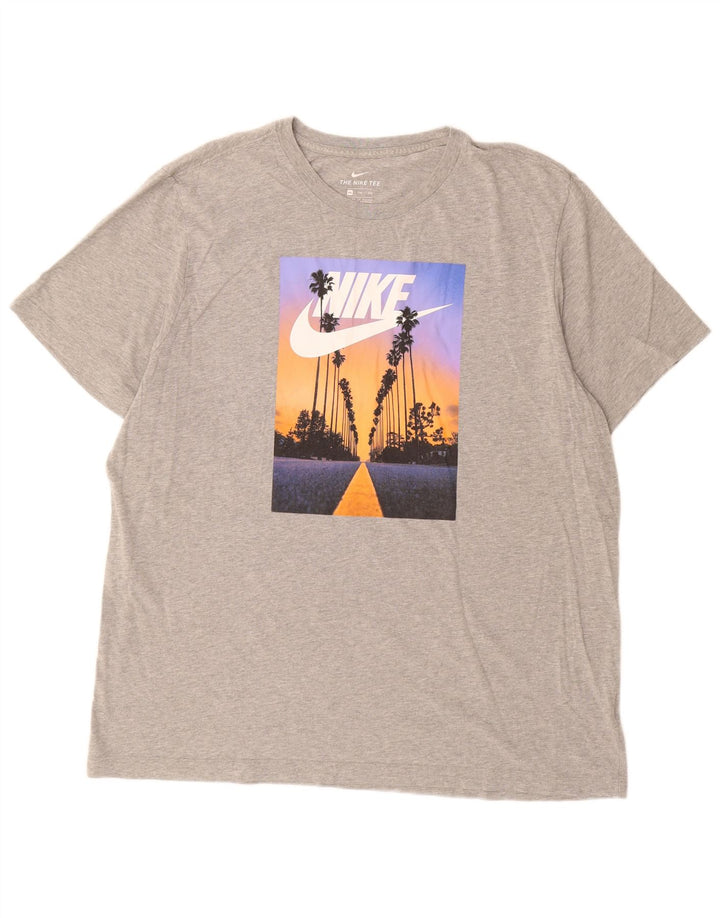 Nike muška majica kratkih rukava s grafičkim motivima 2XL siva