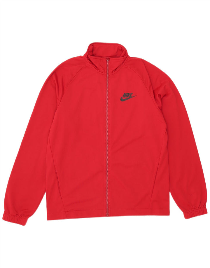 Nike muška gornja jakna trenirke srednje crvene boje od poliestera