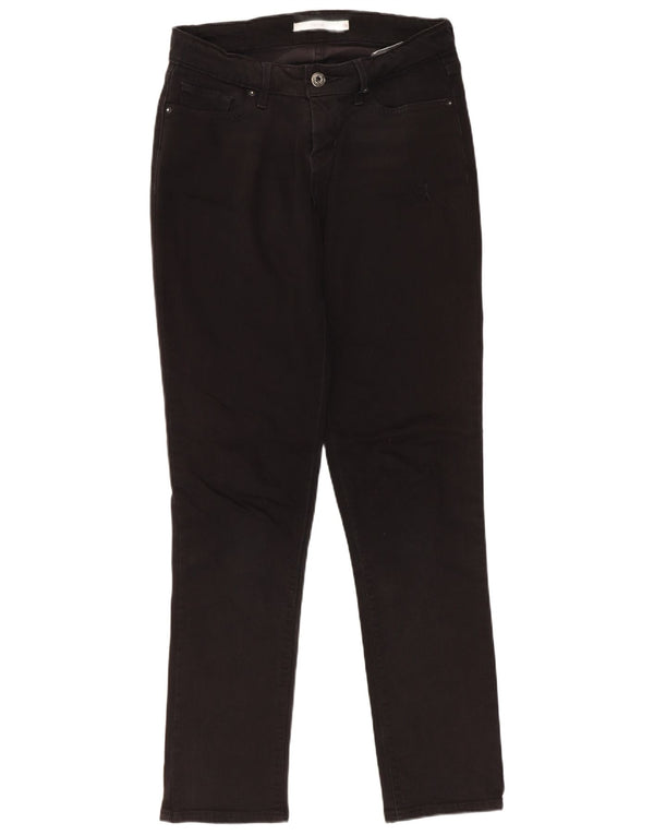 Levi's ženske 712 uske traperice W26 L30 crni pamuk