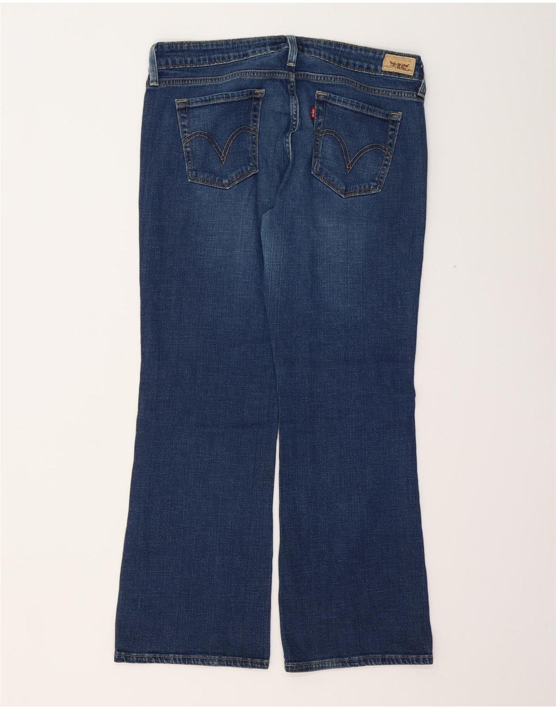 LEVI'S Ženske 545 traperice niske čizme US 12 Large W34 L28 Plavi pamuk