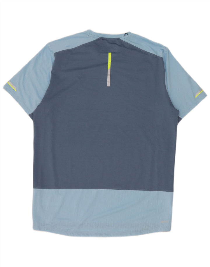 Top muške majice New Balance srednje plave boje od poliestera
