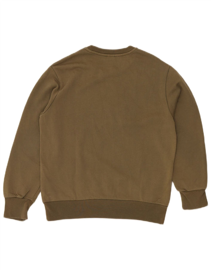 DIESEL Ženska majica s grafičkim motivima UK 12 Srednji kaki pamuk