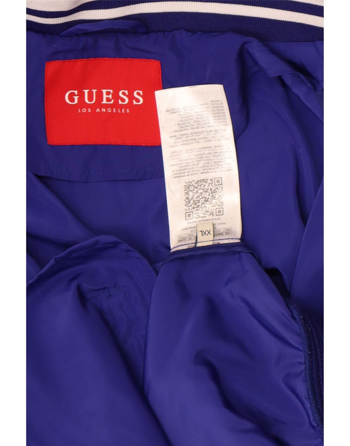 Guess muška gornja jakna trenirke 2XL poliester plave boje