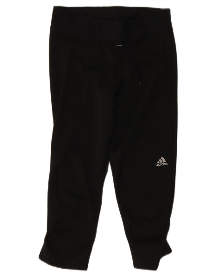 Adidas ženske Climalite Capri tajice UK 8/10 male crne poliesterske