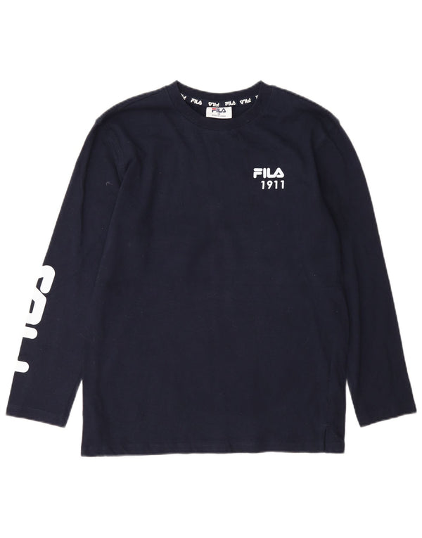 Fila Boys Graphic Majica dugih rukava 13-14 godina tamnoplavi pamuk