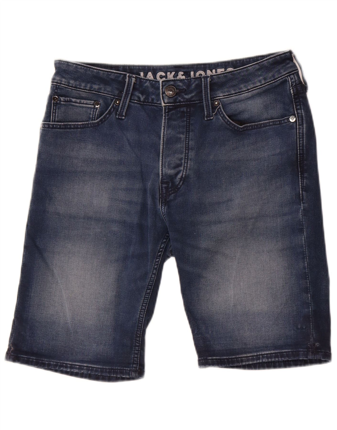 Jack & Jones muške traper kratke hlače male W29 plavi pamuk