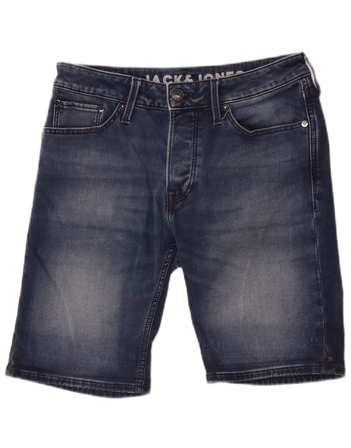 Jack & Jones muške traper kratke hlače male W29 plavi pamuk