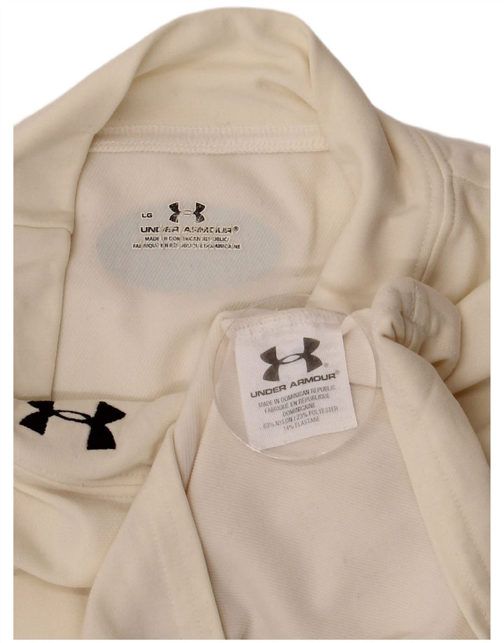 Muška majica Under Armour s dugim rukavima, veliki, bijeli najlon