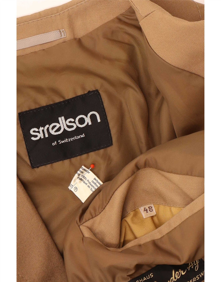 Strellson muški kaput IT 48 srednje smeđi poliester