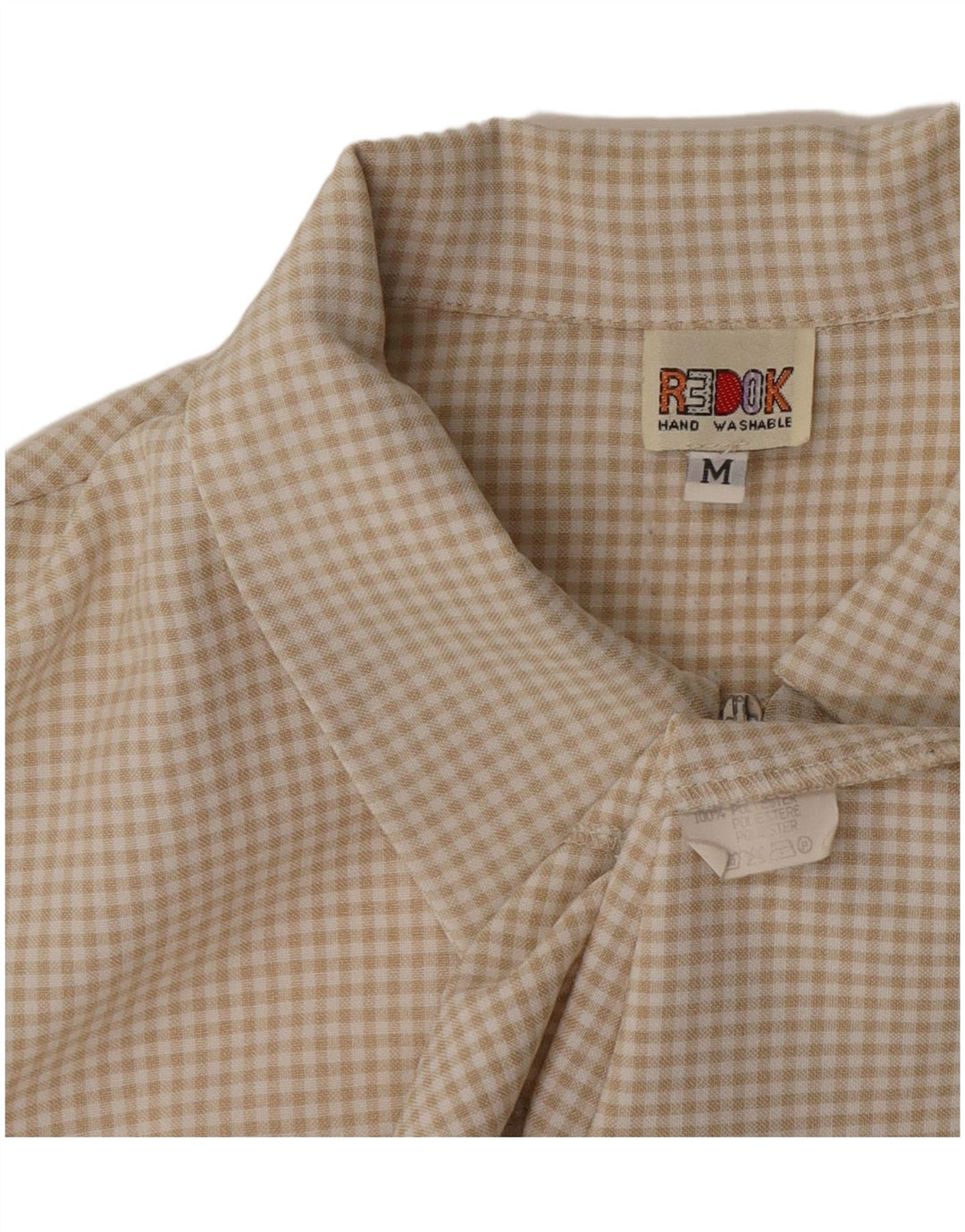 Redok ženska košulja bez rukava UK 12 srednje bež gingham poliester