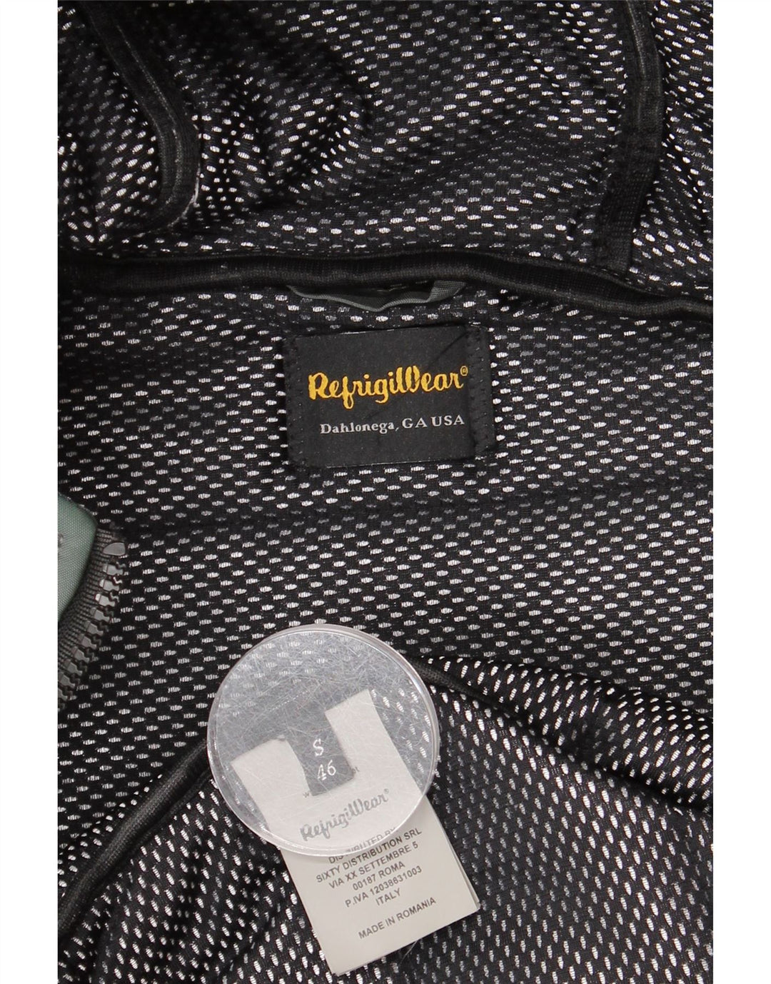 Refrigiwear muška podstavljena jakna s kapuljačom IT 46 mali zeleni poliamid