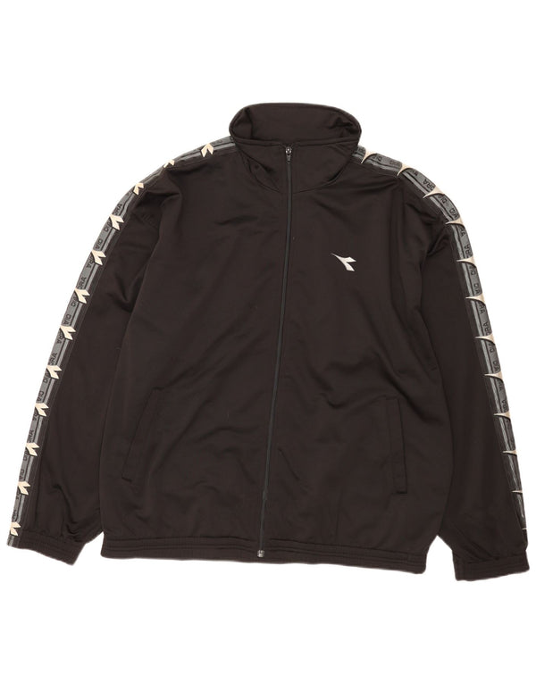 Diadora muška gornja jakna s grafičkim motivima UK 46 XL crna boja