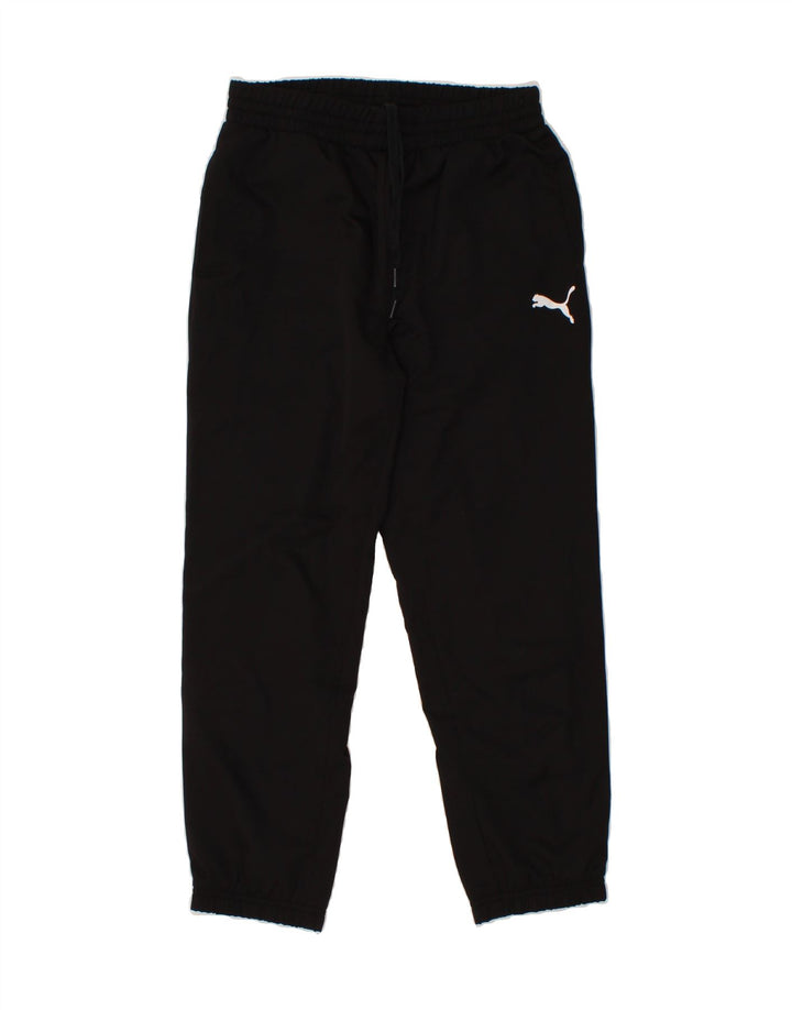 PUMA Womens Graphic Tracksuit Trousers Joggers UK 8 Small Black Polyester Vintage Puma and Second-Hand Puma from Messina Hembry 