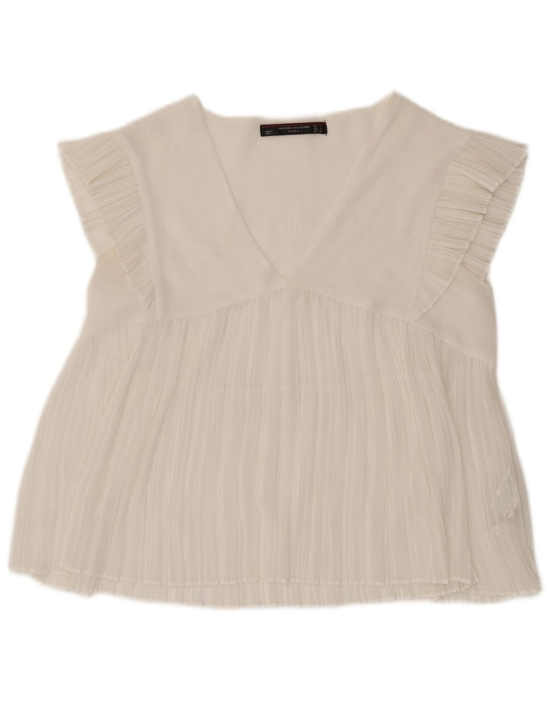 Zara ženska bluza Trafaluc Top UK 10 Mali bijeli poliester