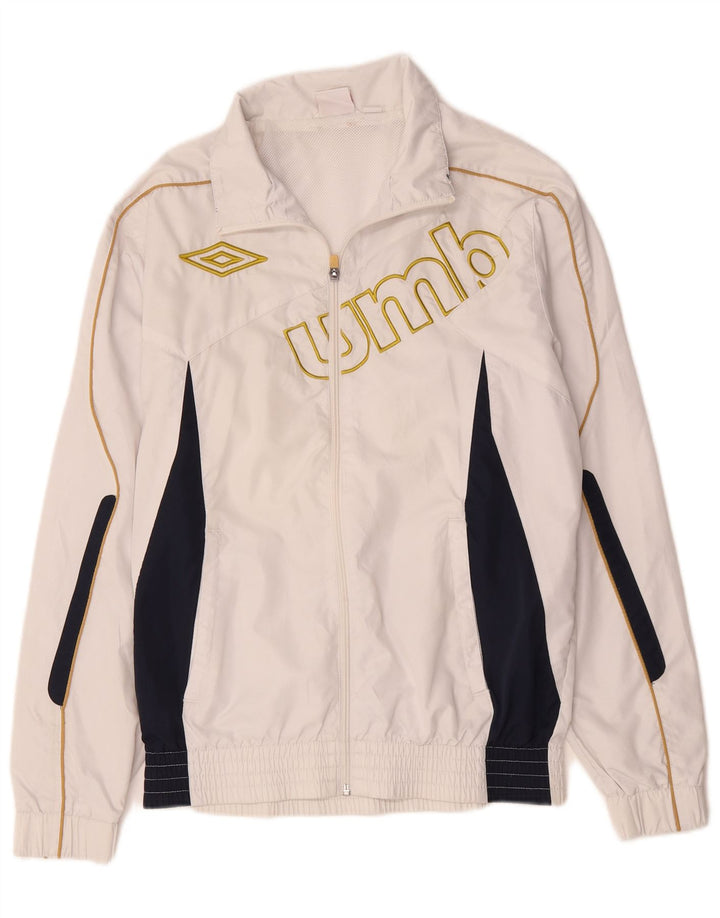 Umbro muška trenirka s grafičkim motivima, mala bijela poliesterska jakna