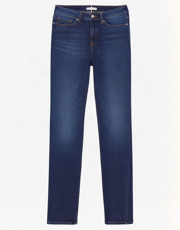 Tommy Hilfiger ženske ravne traperice Rim W27 L32 tamnoplavi pamuk