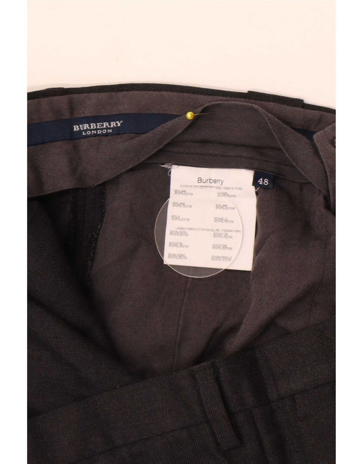Burberry muške hlače s štipaljkama W36 L28 Siva vuna