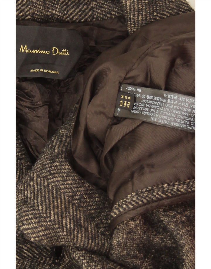 Massimo Dutti Ženska jakna sako s 1 gumbom UK 14 srednje siva riblja kost