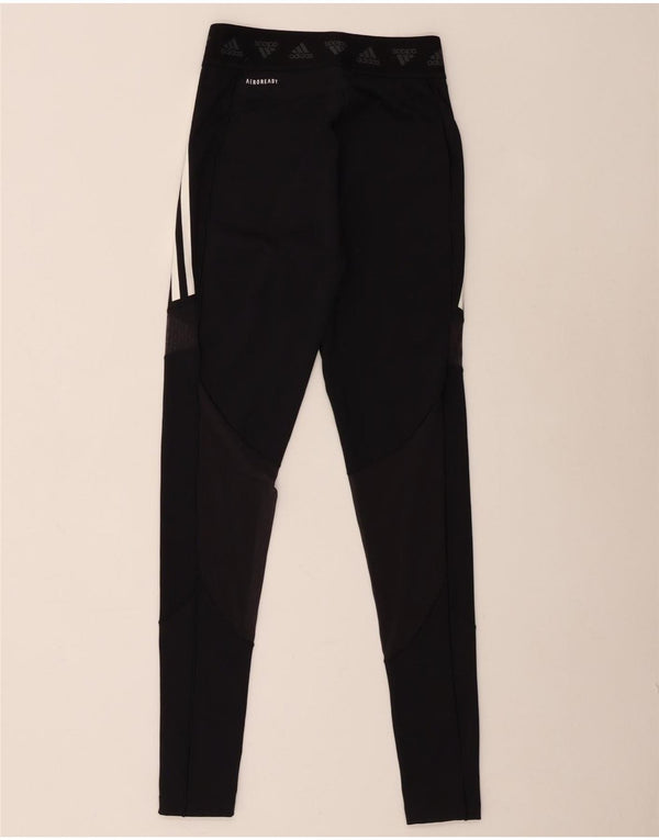 Adidas ženske Aeroready grafičke tajice UK 8/10 male crne